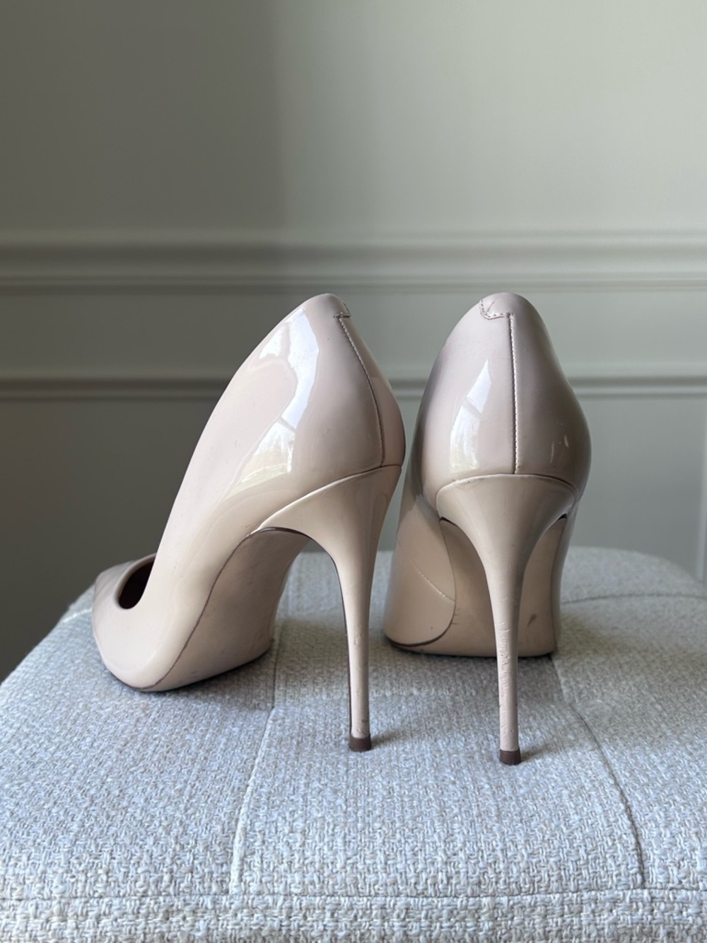 STEVE MADDEN Blush Pointed-Toe Leather Pumps - Picture 4 of 6